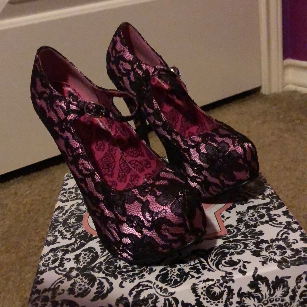 Bordello goth Barbie / Harajuku girl  heels